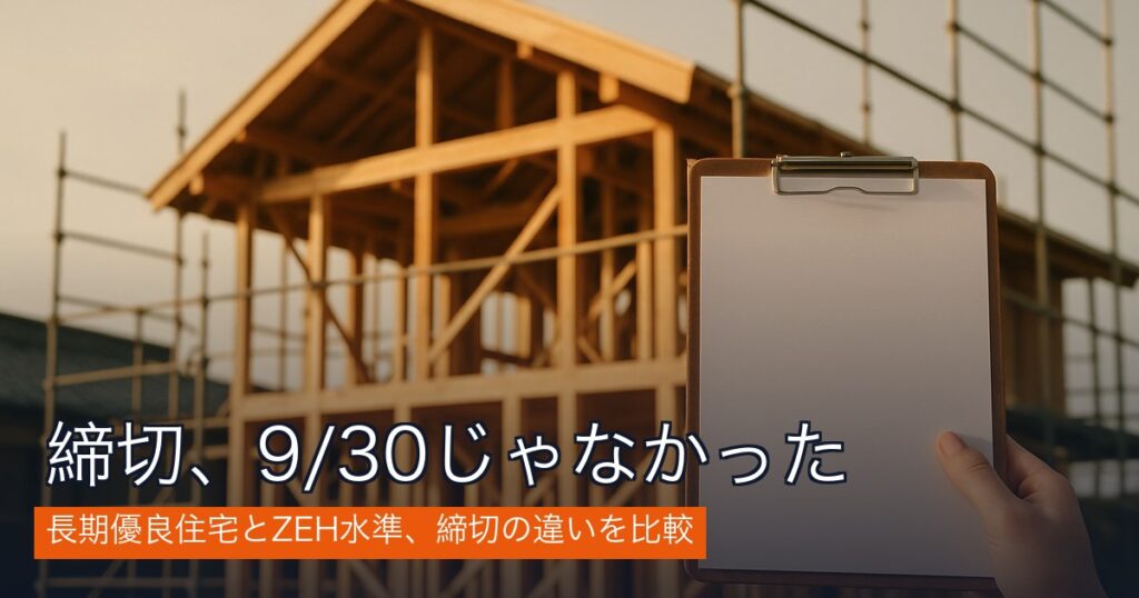 みらいエコ住宅2026の締切はいつ？長期優良住宅とZEH水準の違い【注文住宅・実体験】